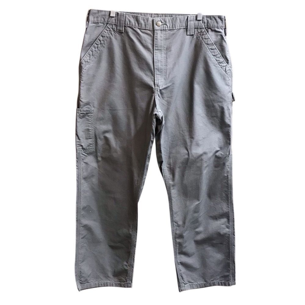 Carhartt Men's Loose Original Fit Gray Cotton Cargo Pants Size 38x30 (38x29)